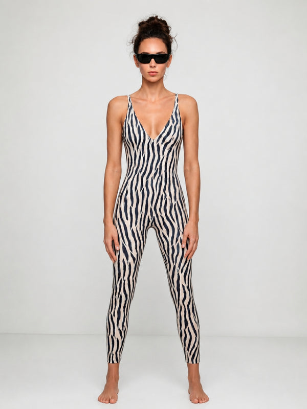 Zebra Open-Back Suit