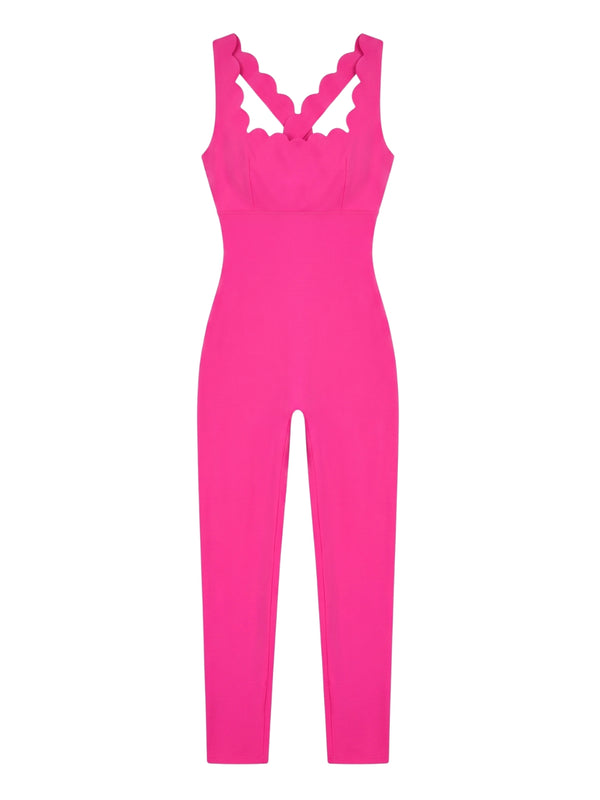 Blush Sculpt Cross-Back Jumpsuit