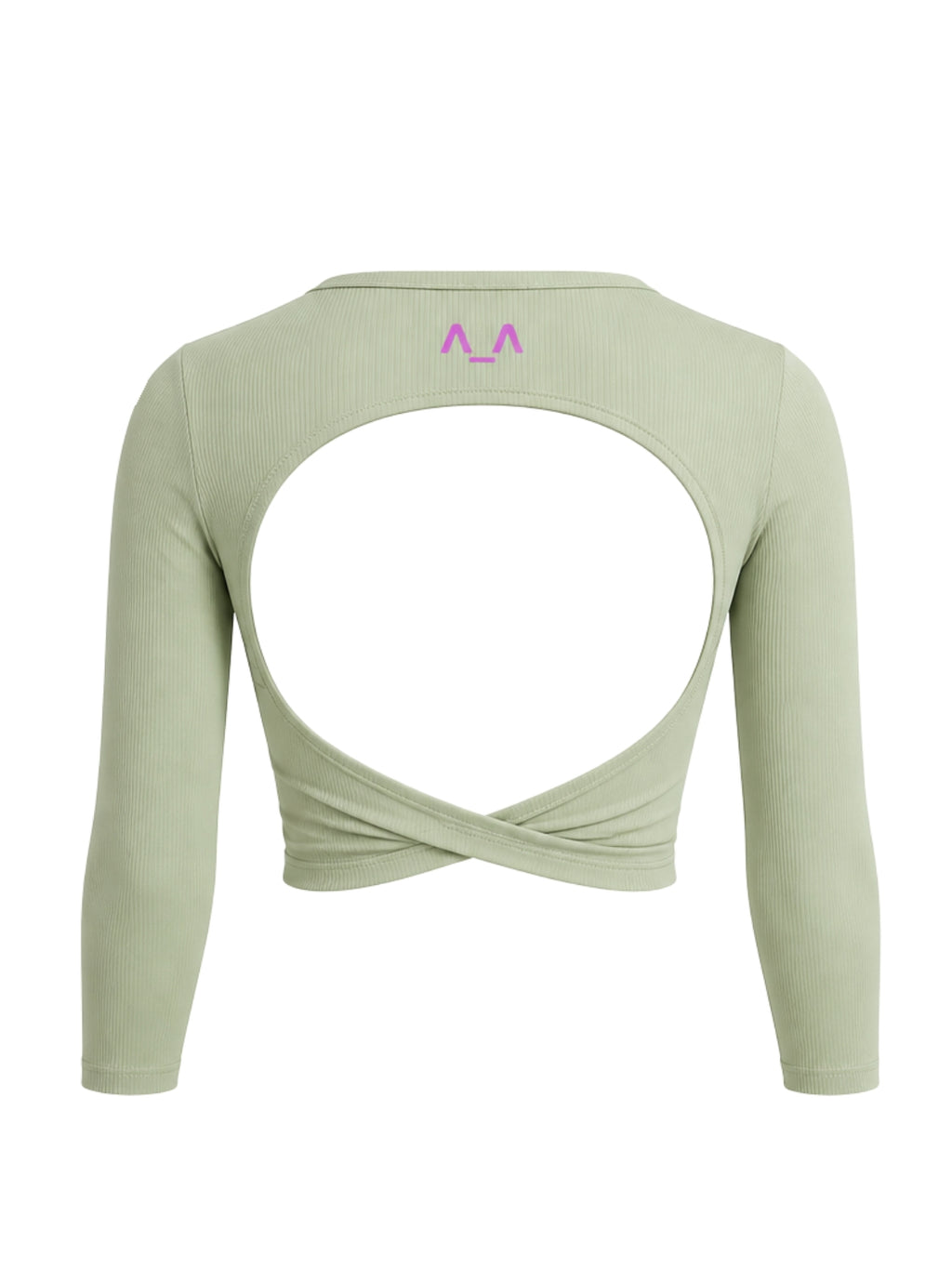 Pistachio Green Open-Back Top