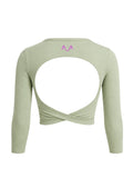 Pistachio Green Open-Back Top