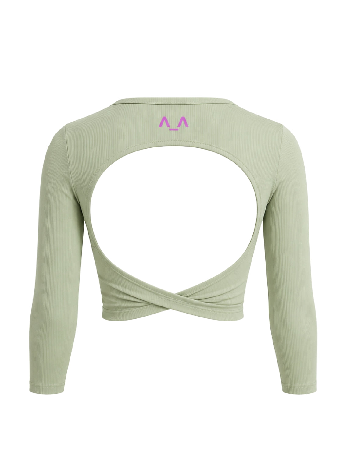 Pistachio Green Open-Back Top