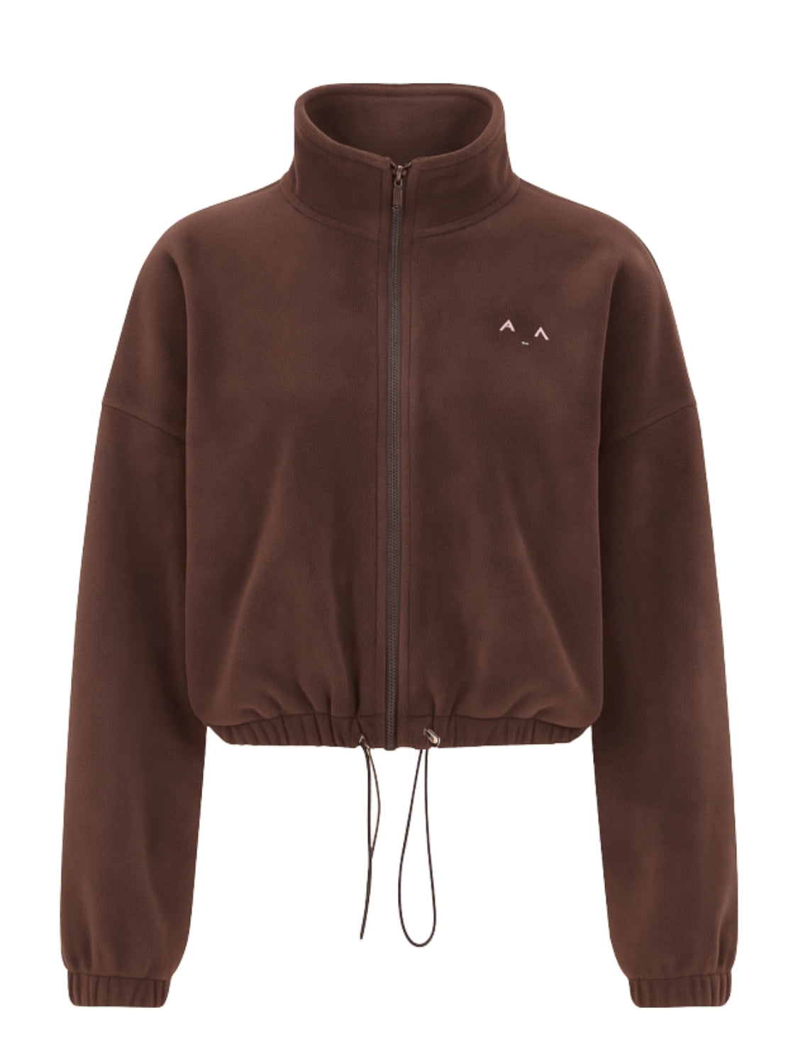 Soft Brown Zip-Up Jacket
