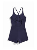 Strappy Back Short Jumpsuit