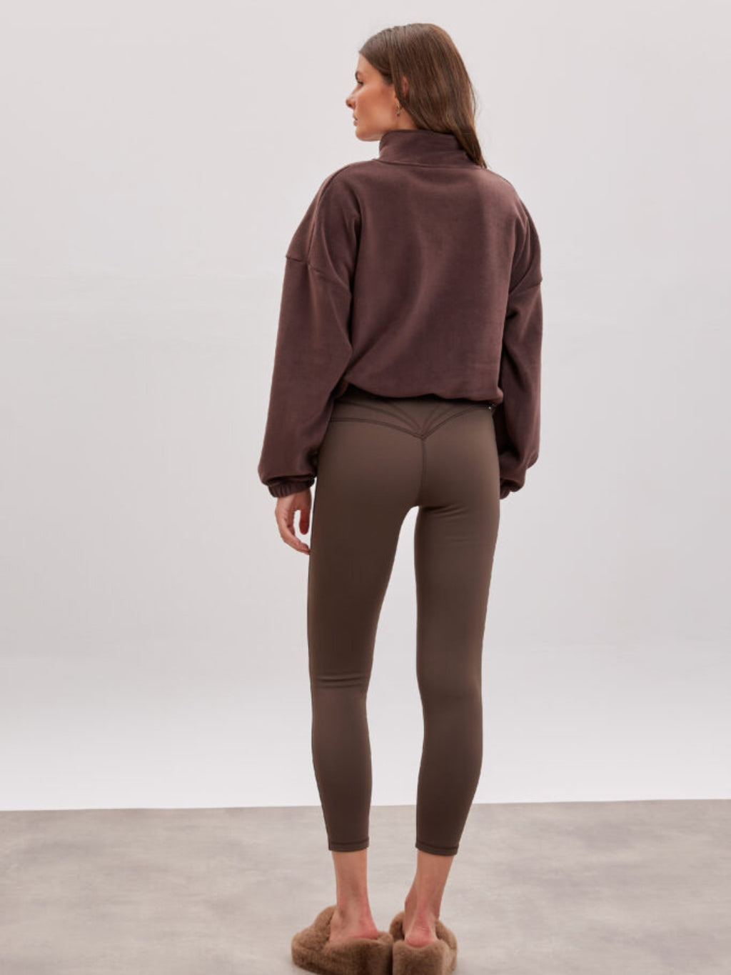 Soft Brown Zip-Up Jacket
