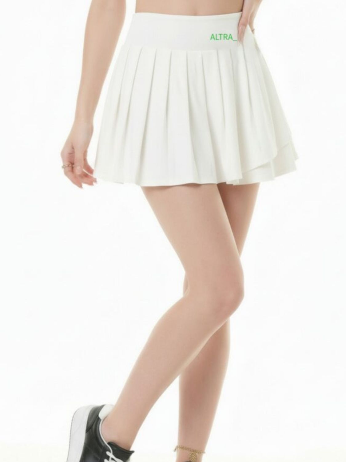 White Pleated Tennis Skirt