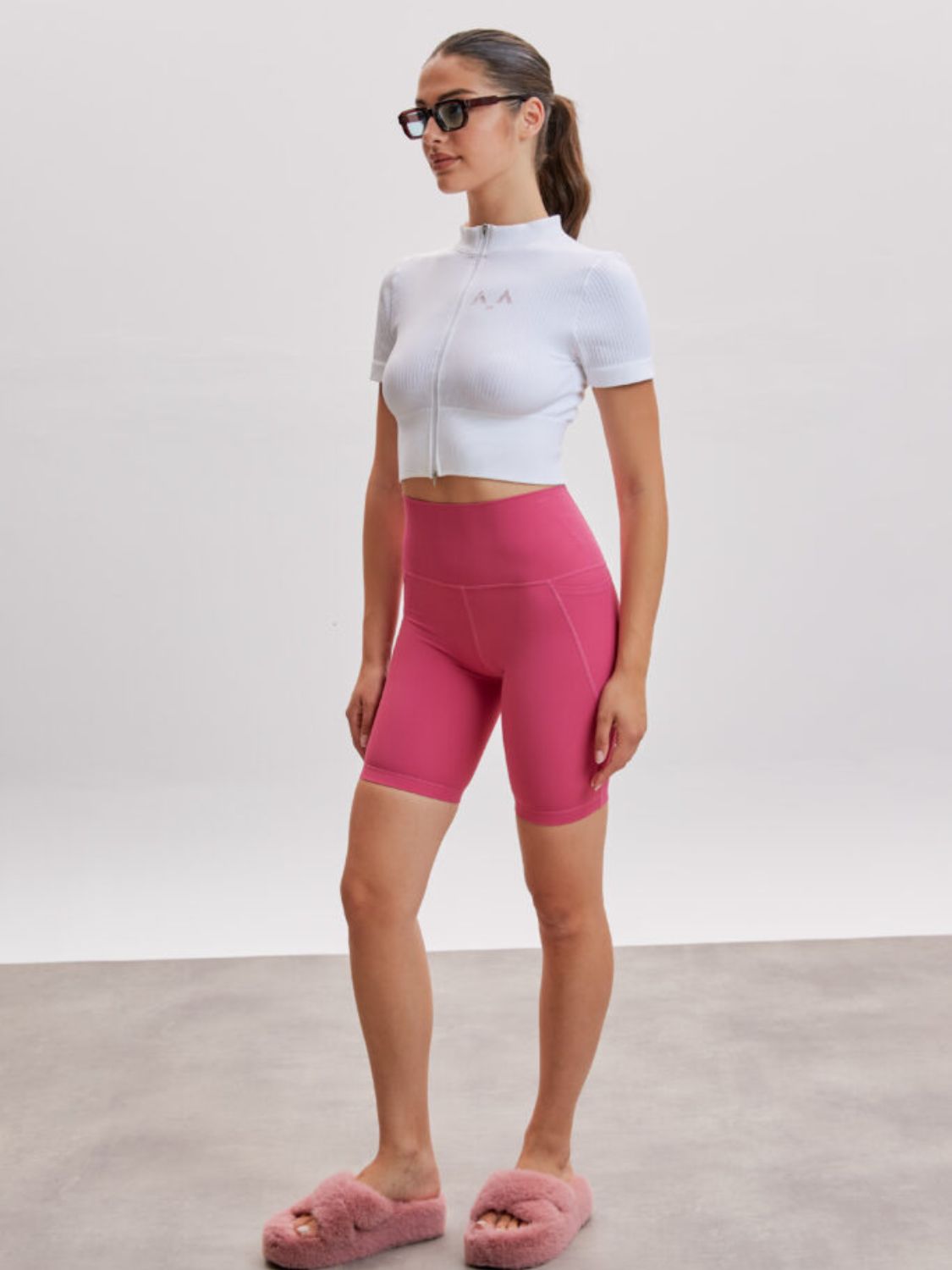 Hot Pink Sprint Biker Shorts