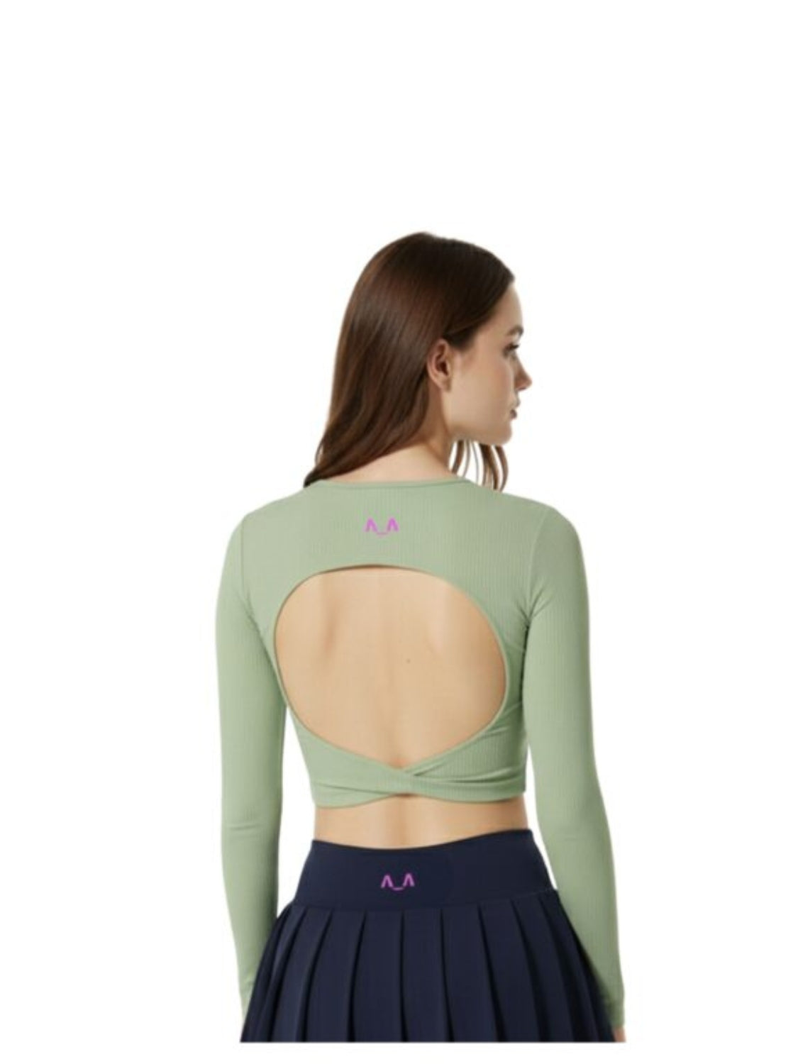 Pistachio Green Open-Back Top