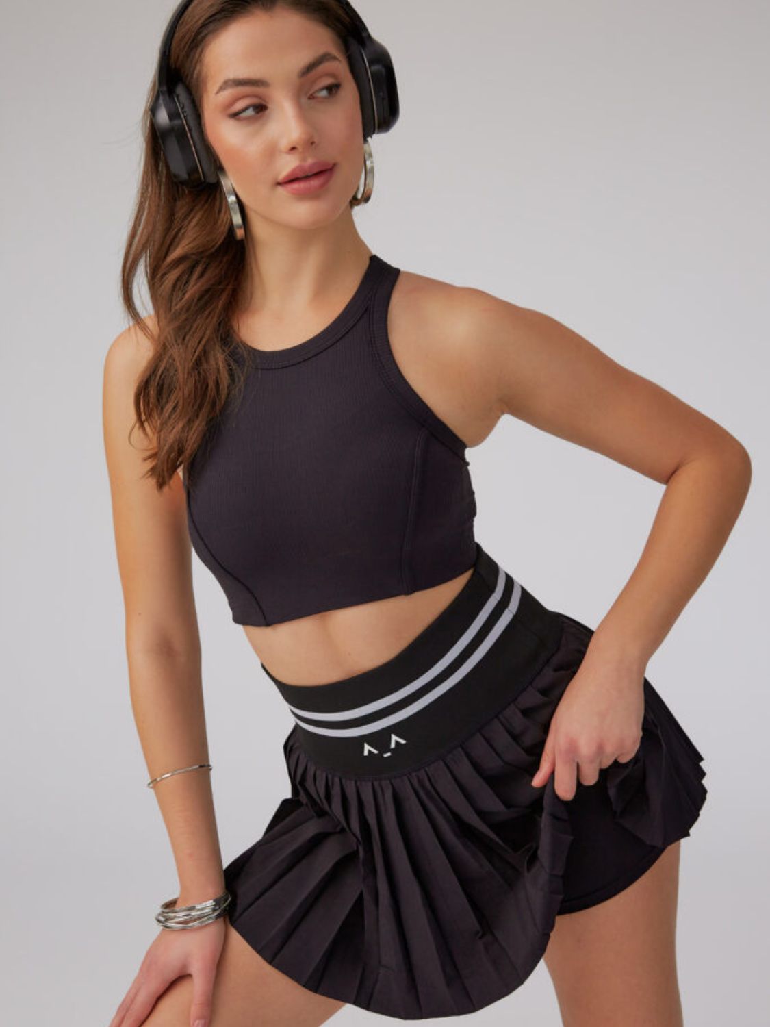 Court Black Tennis Skirt