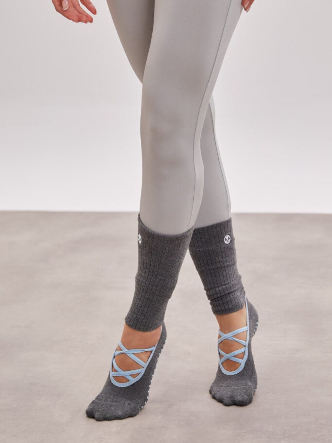 Grip Pilates Socks with Cross Straps