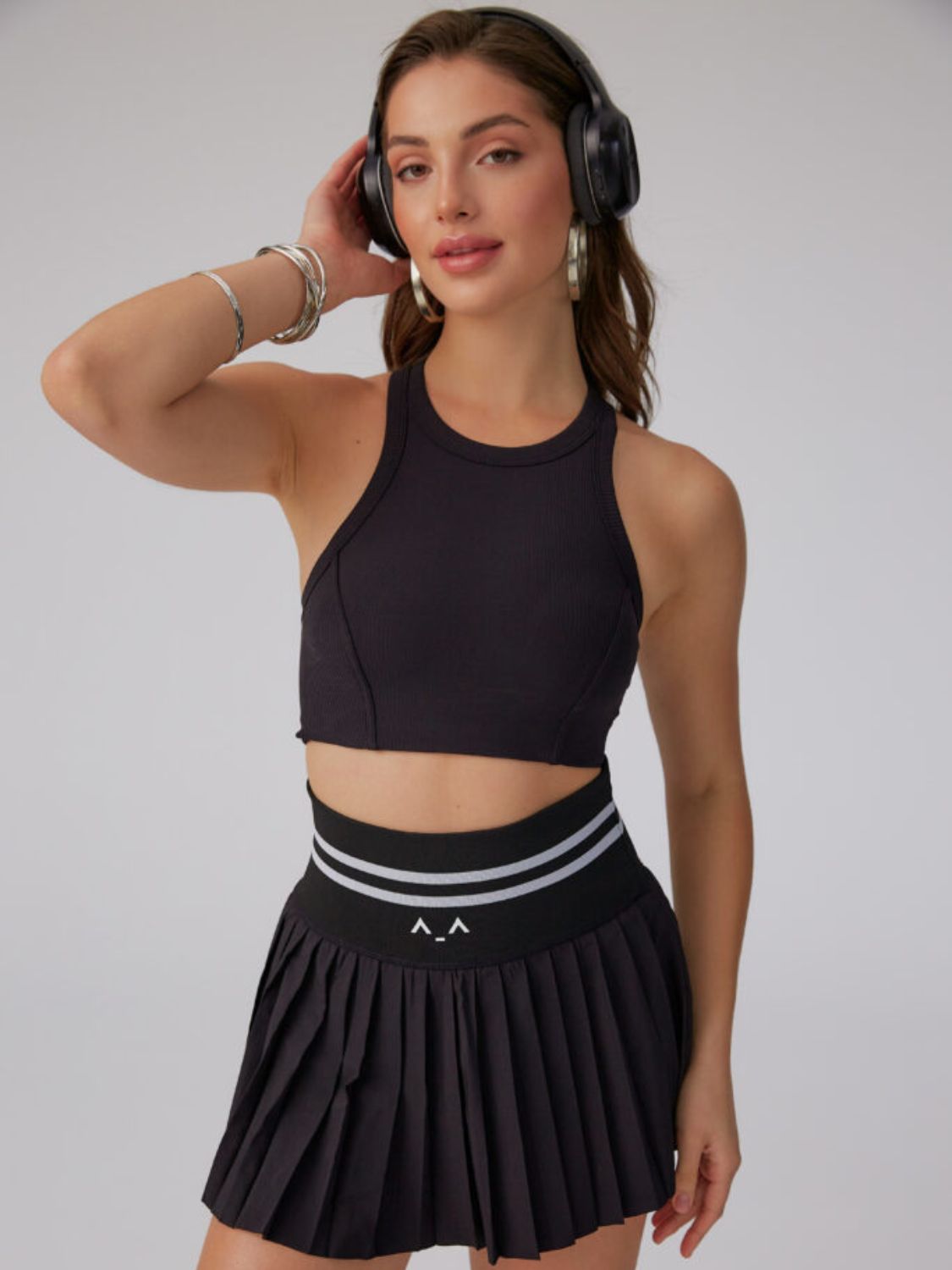Court Black Tennis Skirt
