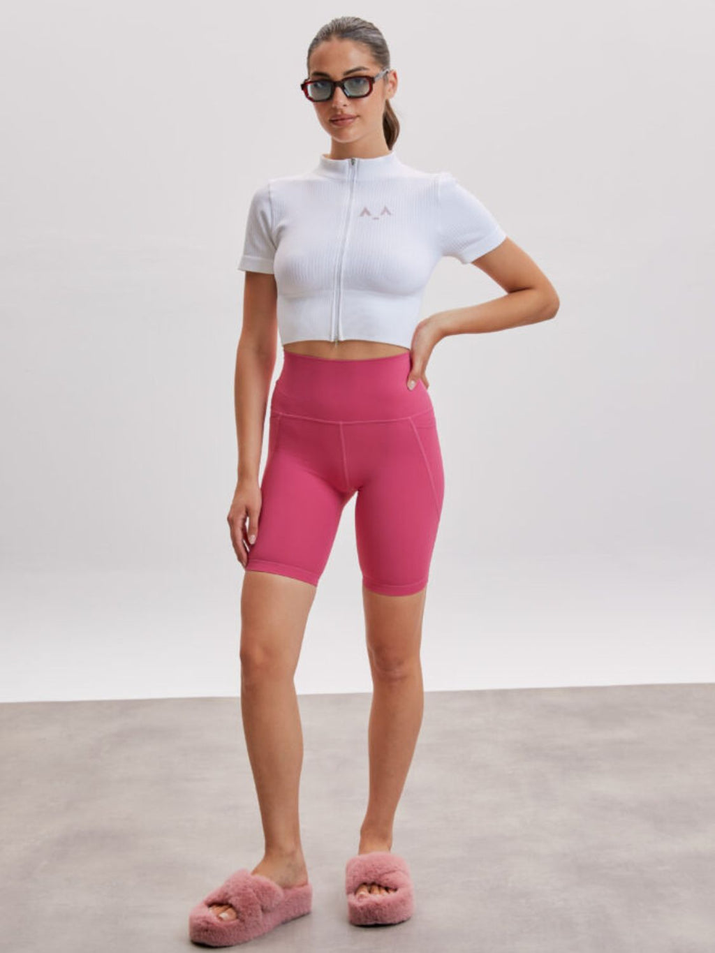 Hot Pink Sprint Biker Shorts