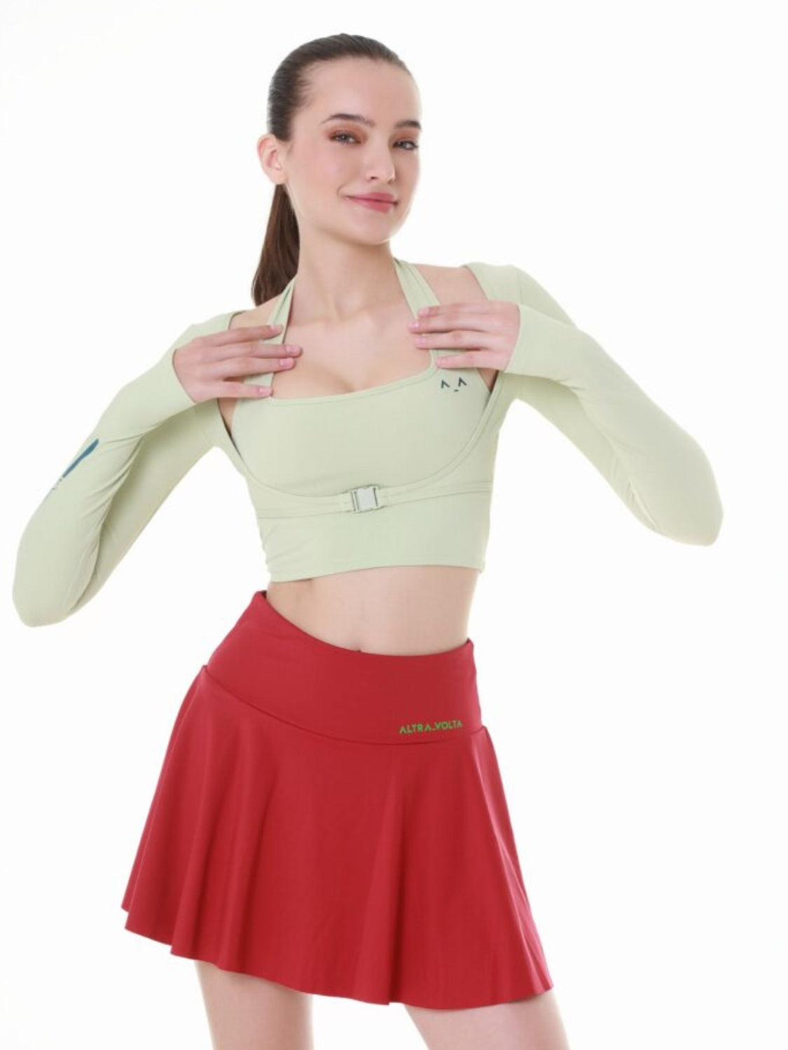 Red Glide Tennis Skirt