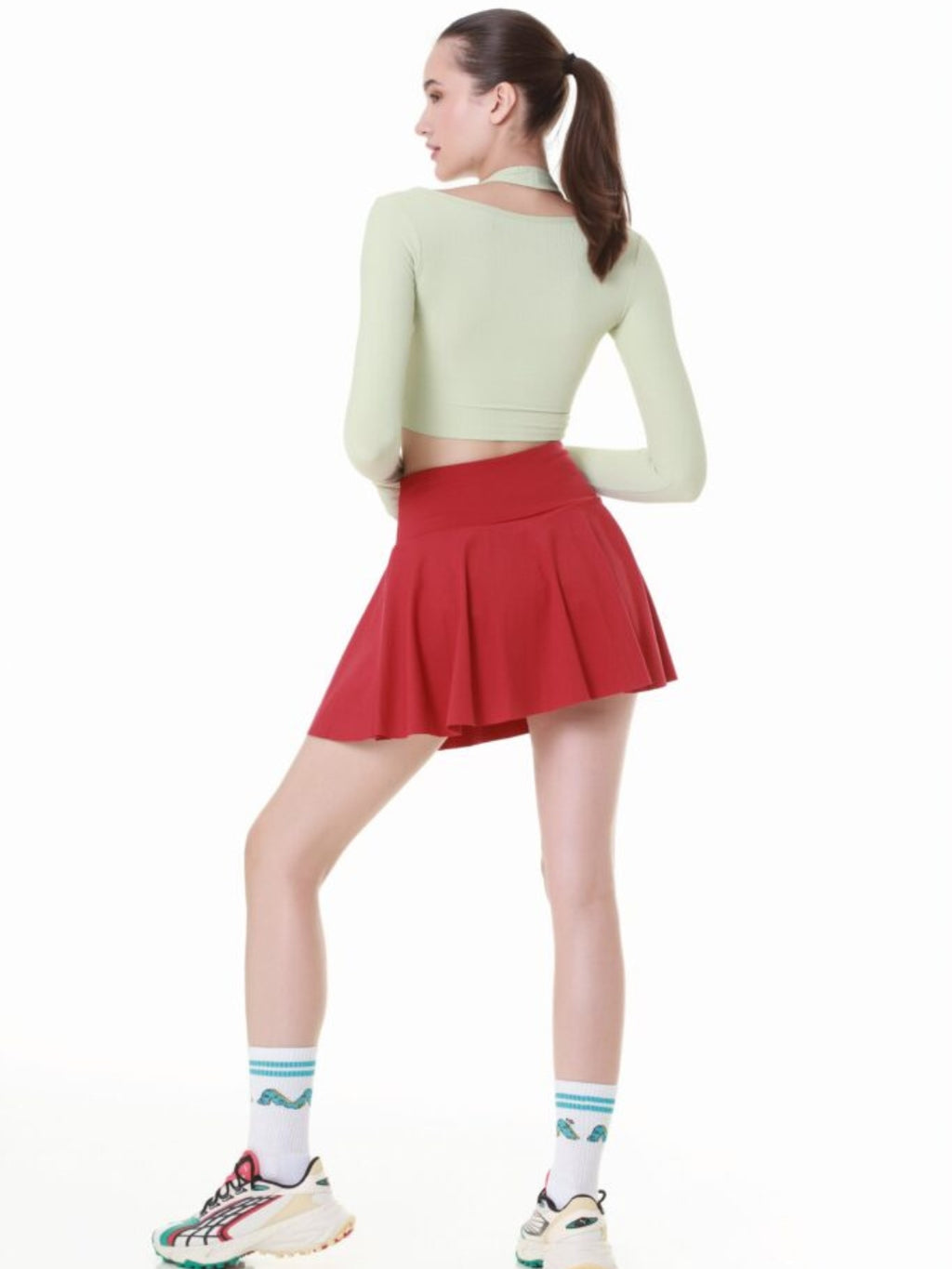 Red Glide Tennis Skirt