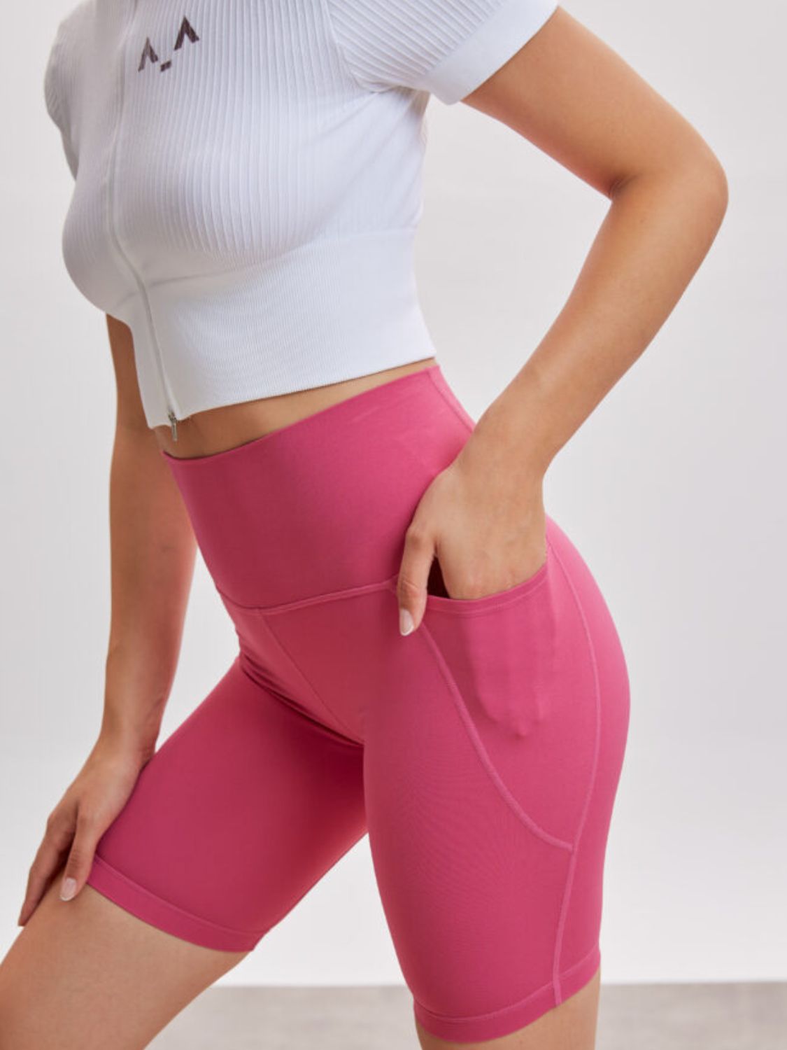 Hot Pink Sprint Biker Shorts