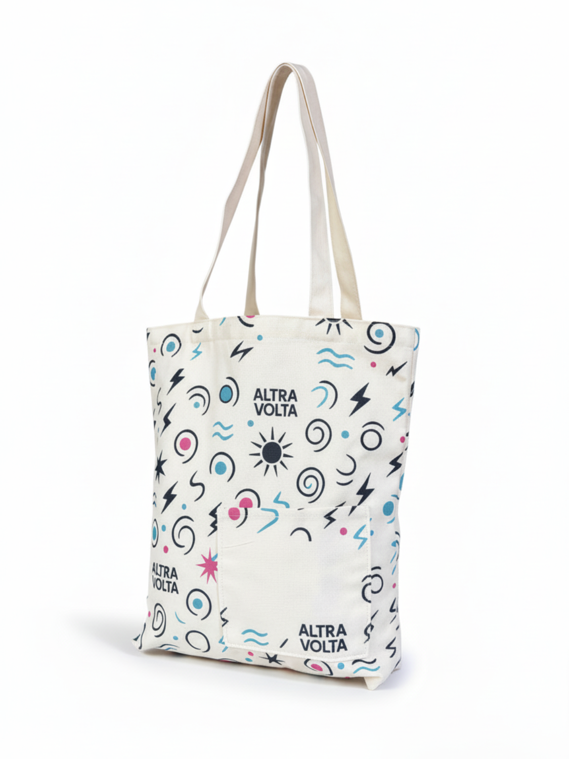 Altra Volta Graphic Canvas Tote Bag – Cream Edition