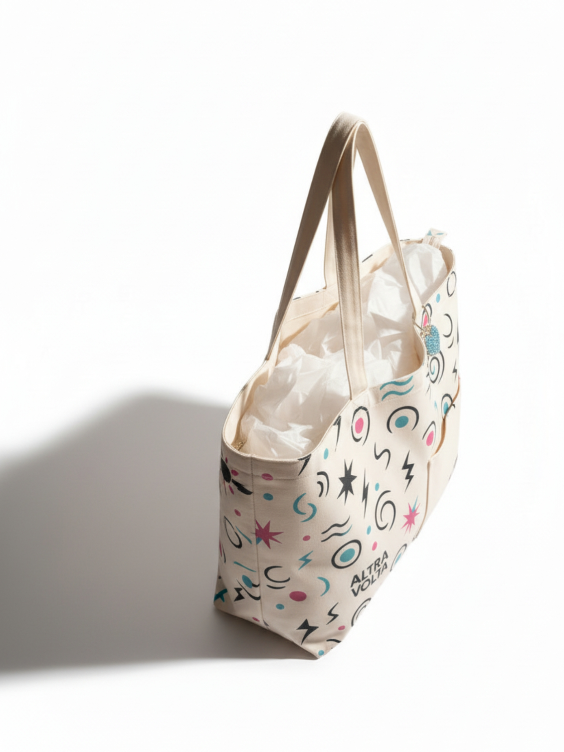Altra Volta Large Graphic Canvas Tote Bag