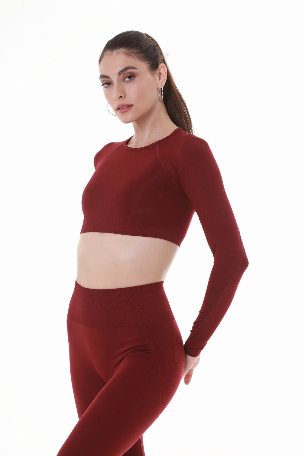 Burgundy Openback Top
