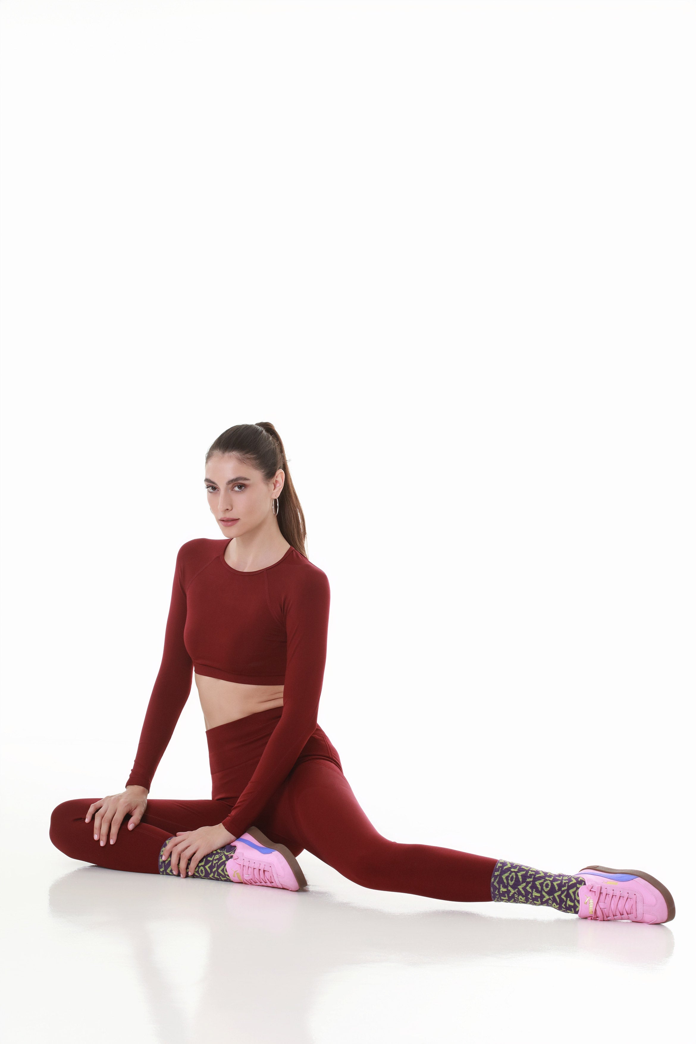 Burgundy Openback Top