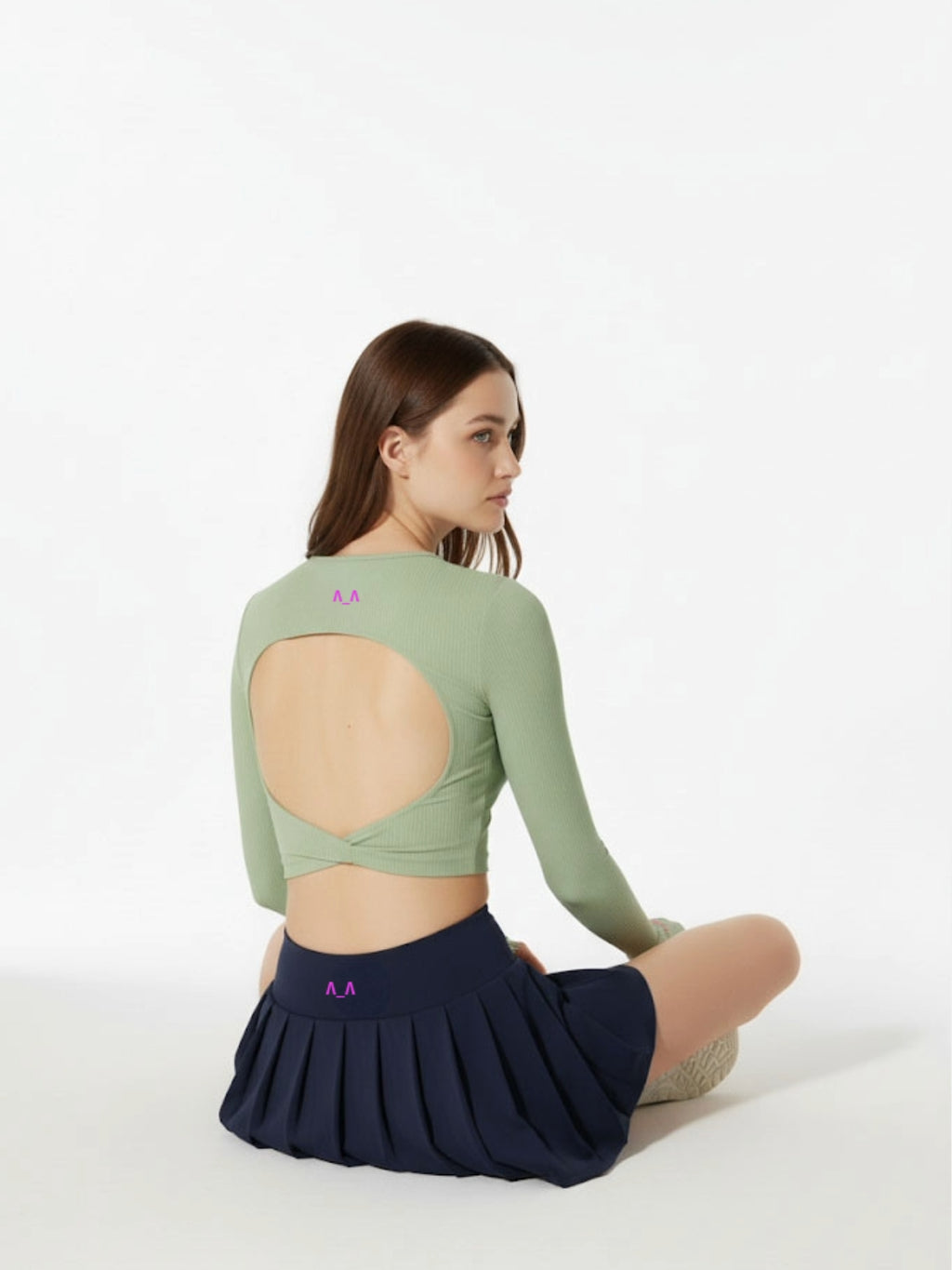 Blue Athletic Tennis Skirt