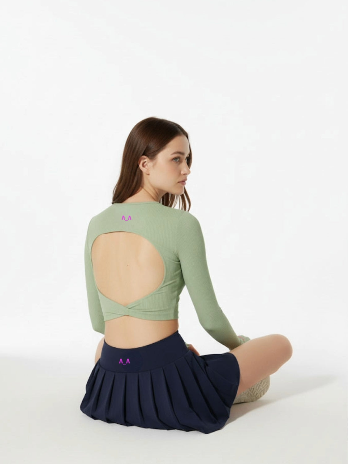 Blue Athletic Tennis Skirt