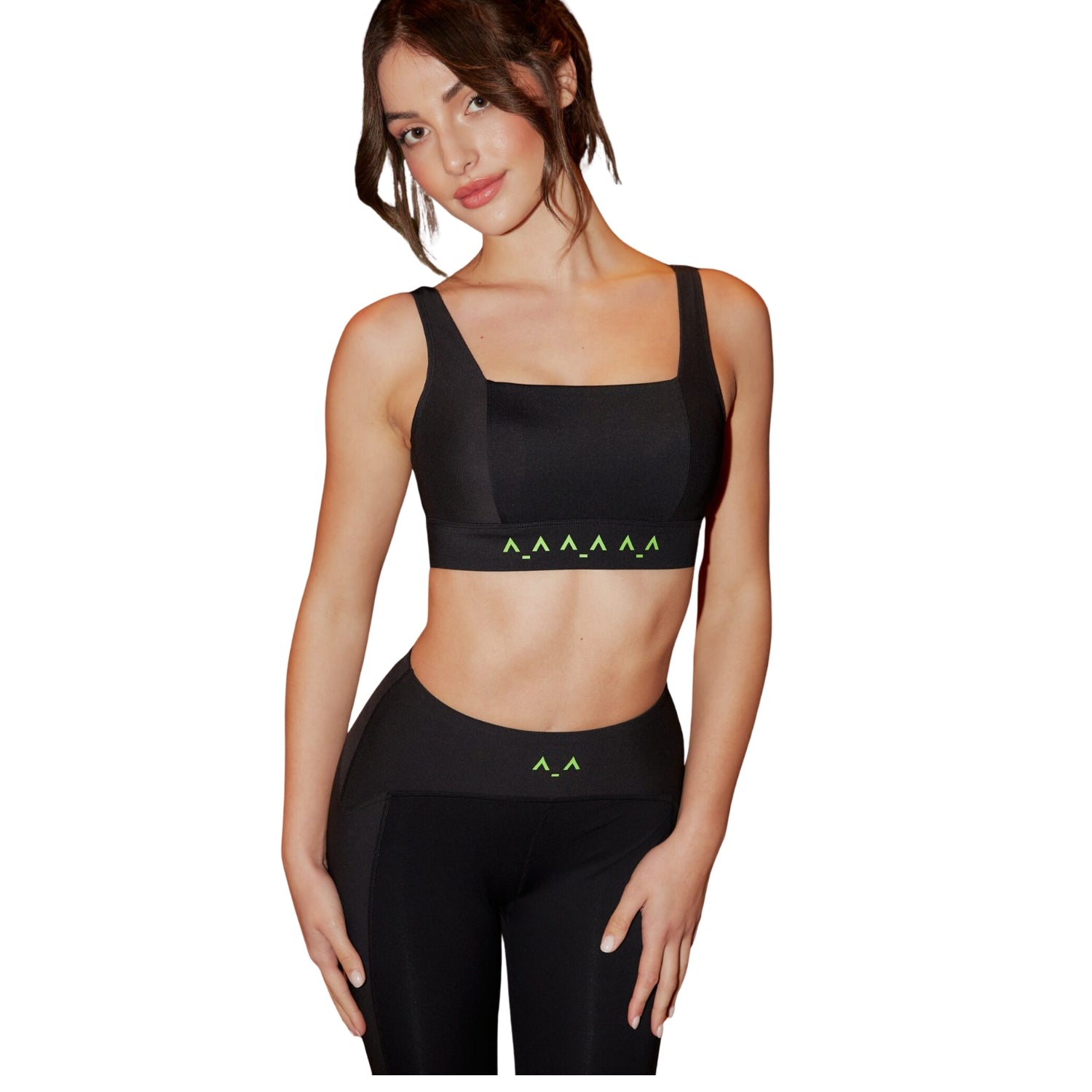 Strappy Black Sports Bra