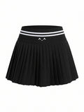Court Black Tennis Skirt