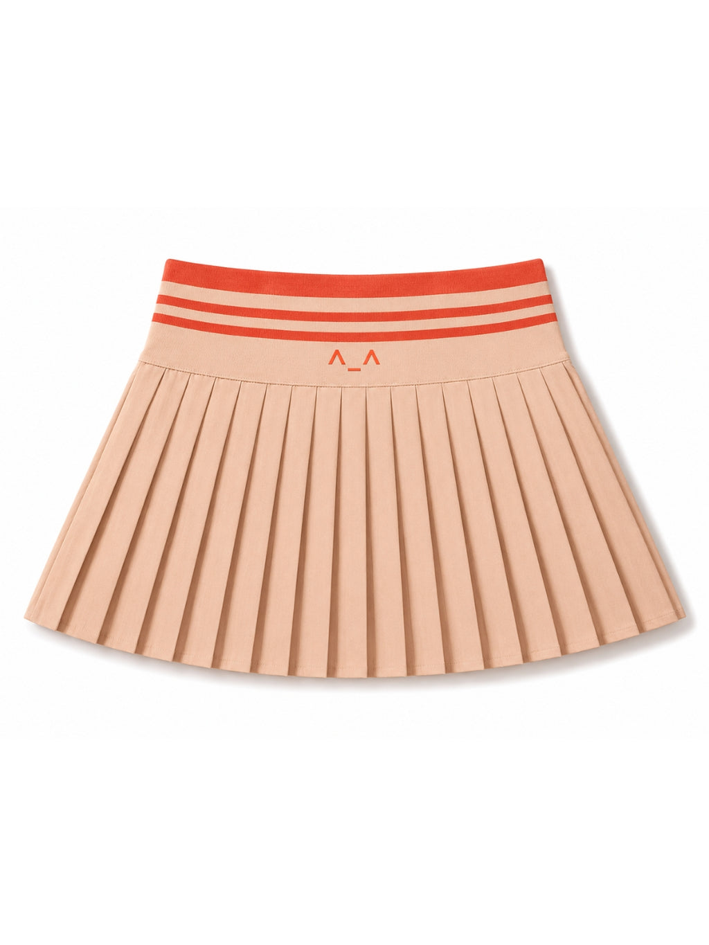 Nude Pleat Tennis Skirt