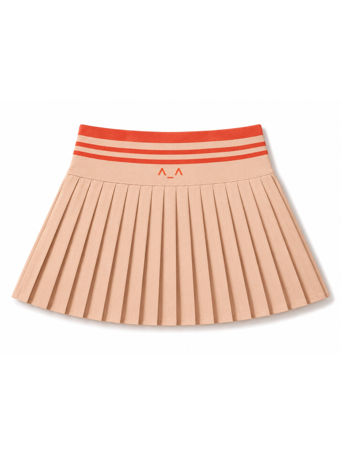 Nude Pleat Tennis Skirt