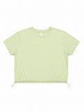 Lime Burnout Jacquard Tee