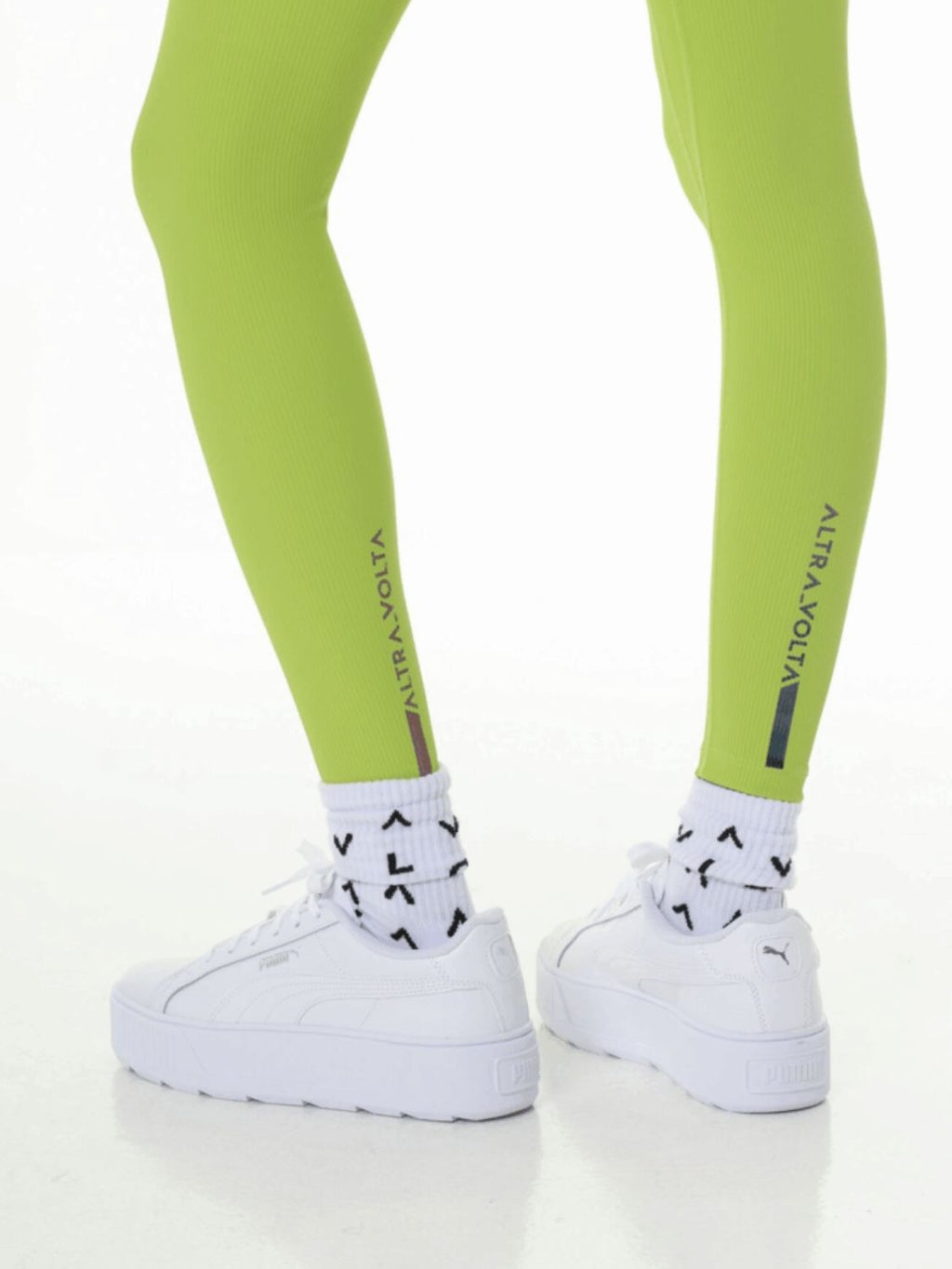 Lime Sculpting Rib Leggings