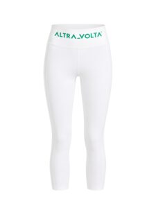 Signature Emblem White Leggings