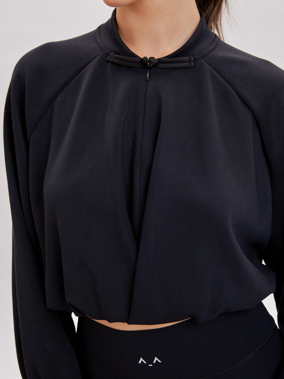 Altra Volta Cropped Sweatshirt with Twist Front