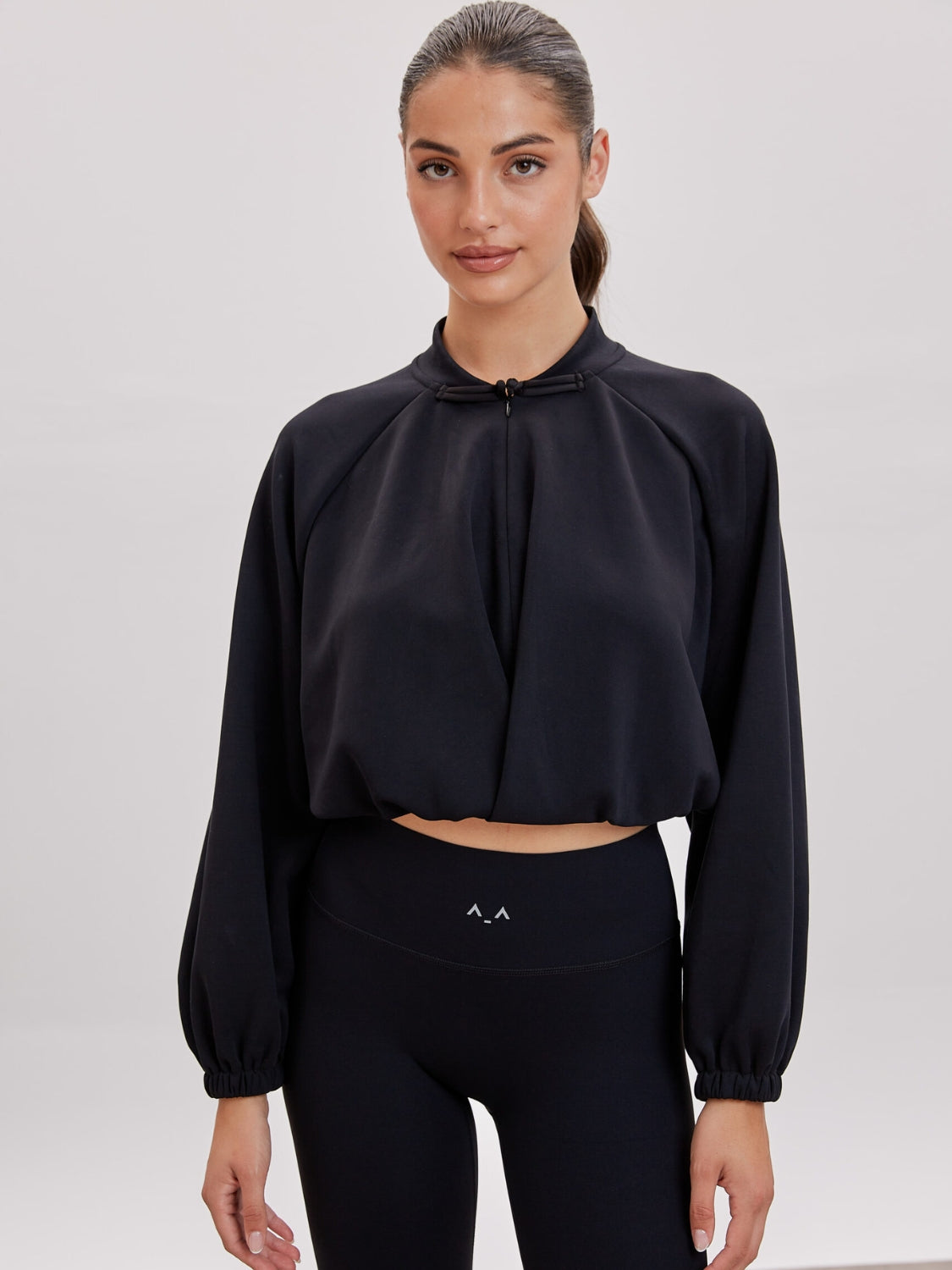 Altra Volta Cropped Sweatshirt with Twist Front