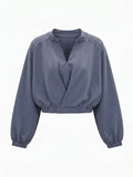 Altra Volta Cropped Sweatshirt with Twist Front