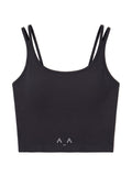 Strappy Tie-Back Sports Bra Top