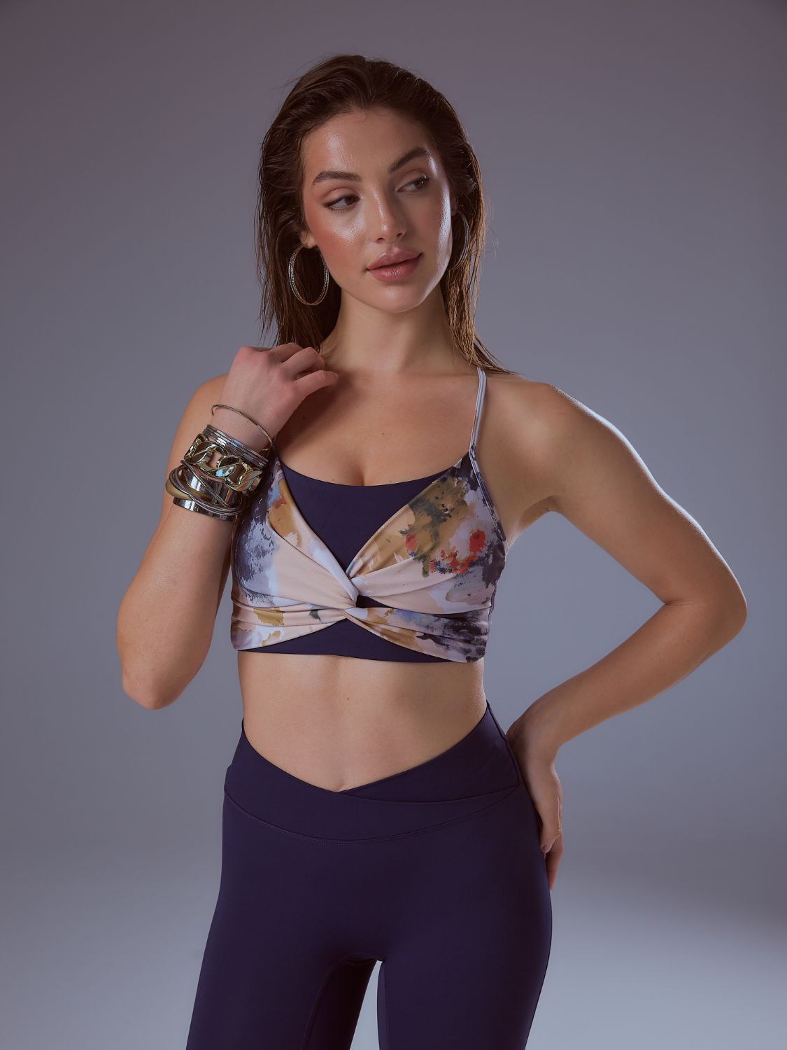 Twist Bloom Performance Bra Top
