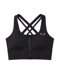 Zip-Front Sculpt Bra Top