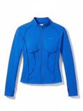 Azure Sculpt Zip Jacket
