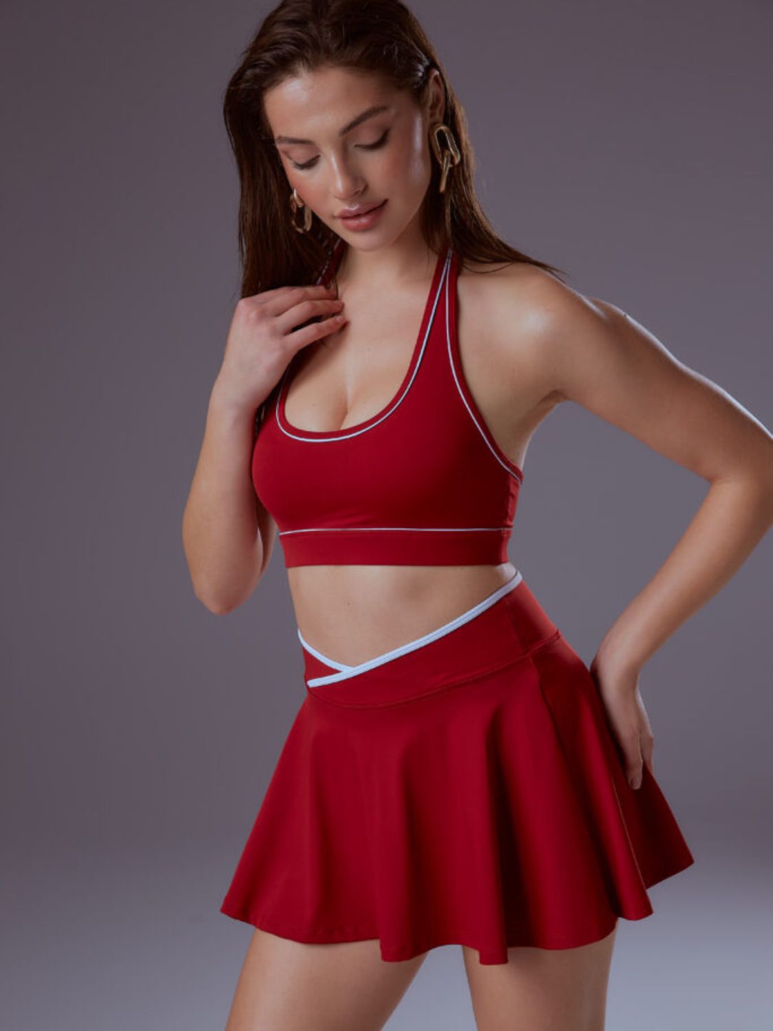 Crossline Flare Tennis Skirt