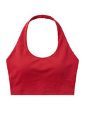 Scarlet Sculpt Halter Bra Top
