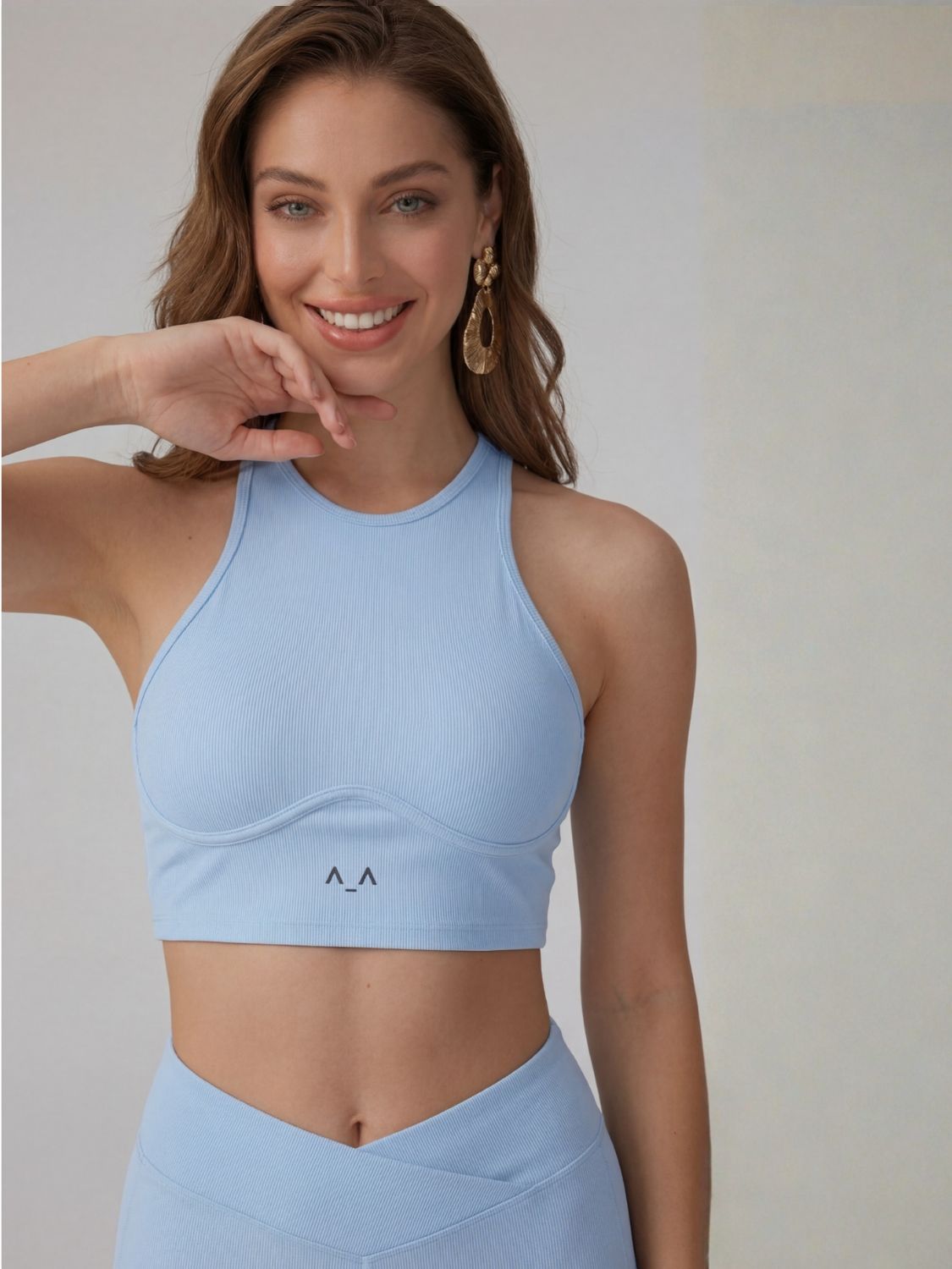 Halter Ribbed Top