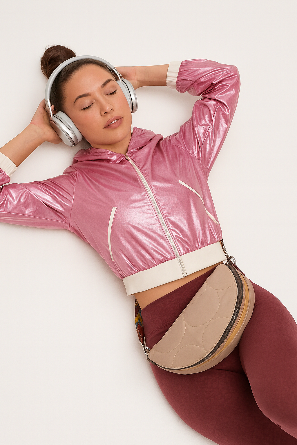 Electric Gloss Windbreaker – Pink Metallic