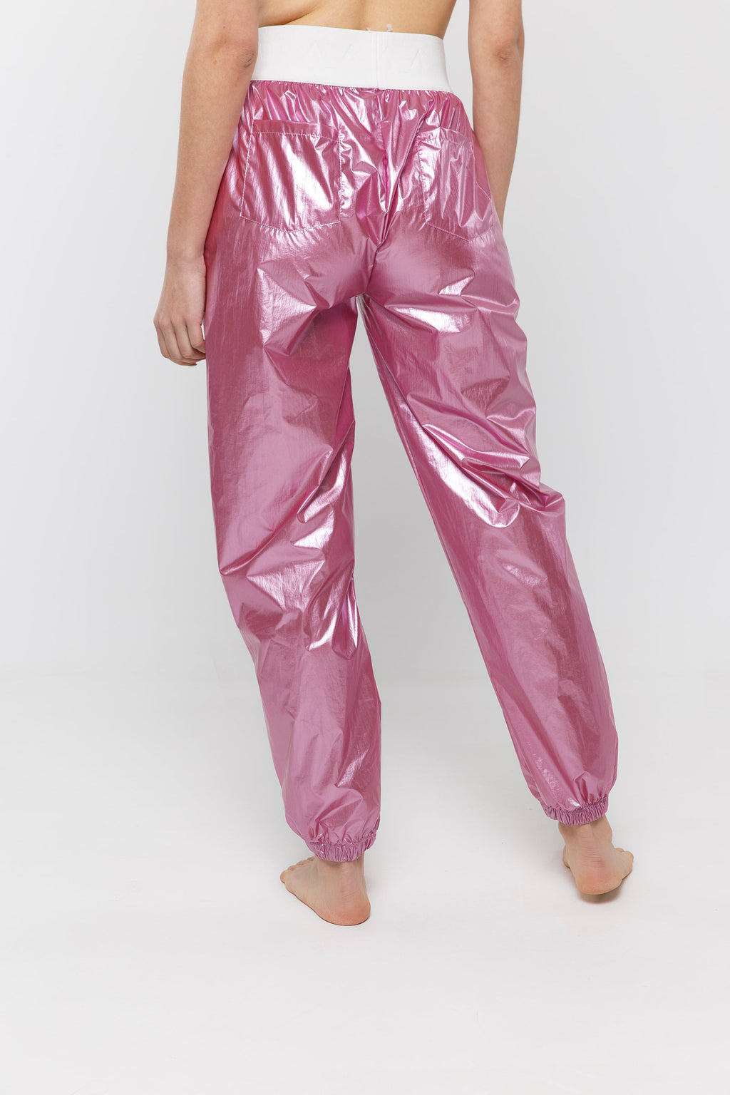 Radiant Rose Metallic Sweatpants
