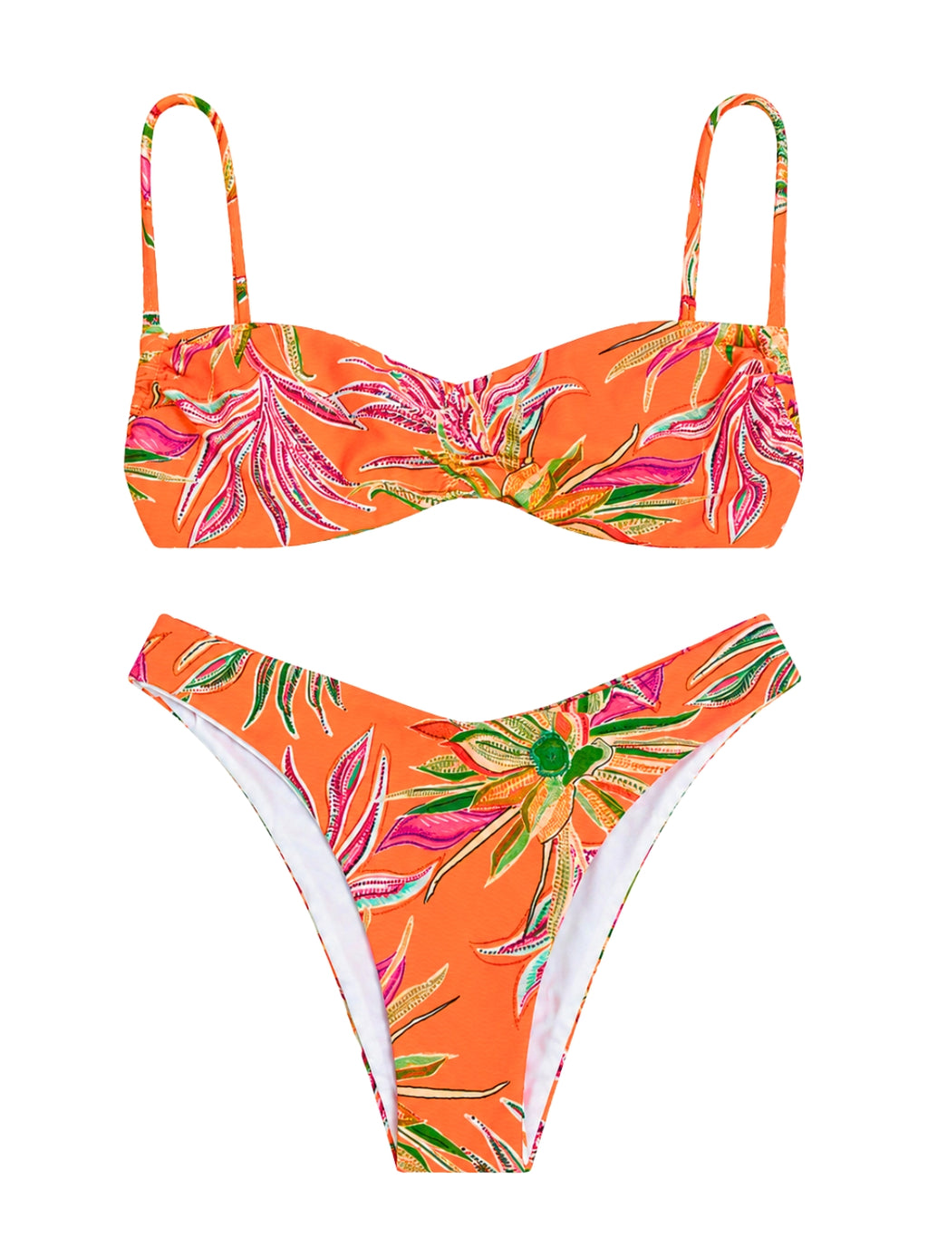 Tropical Sculpted Bikini Set – Coral Garden