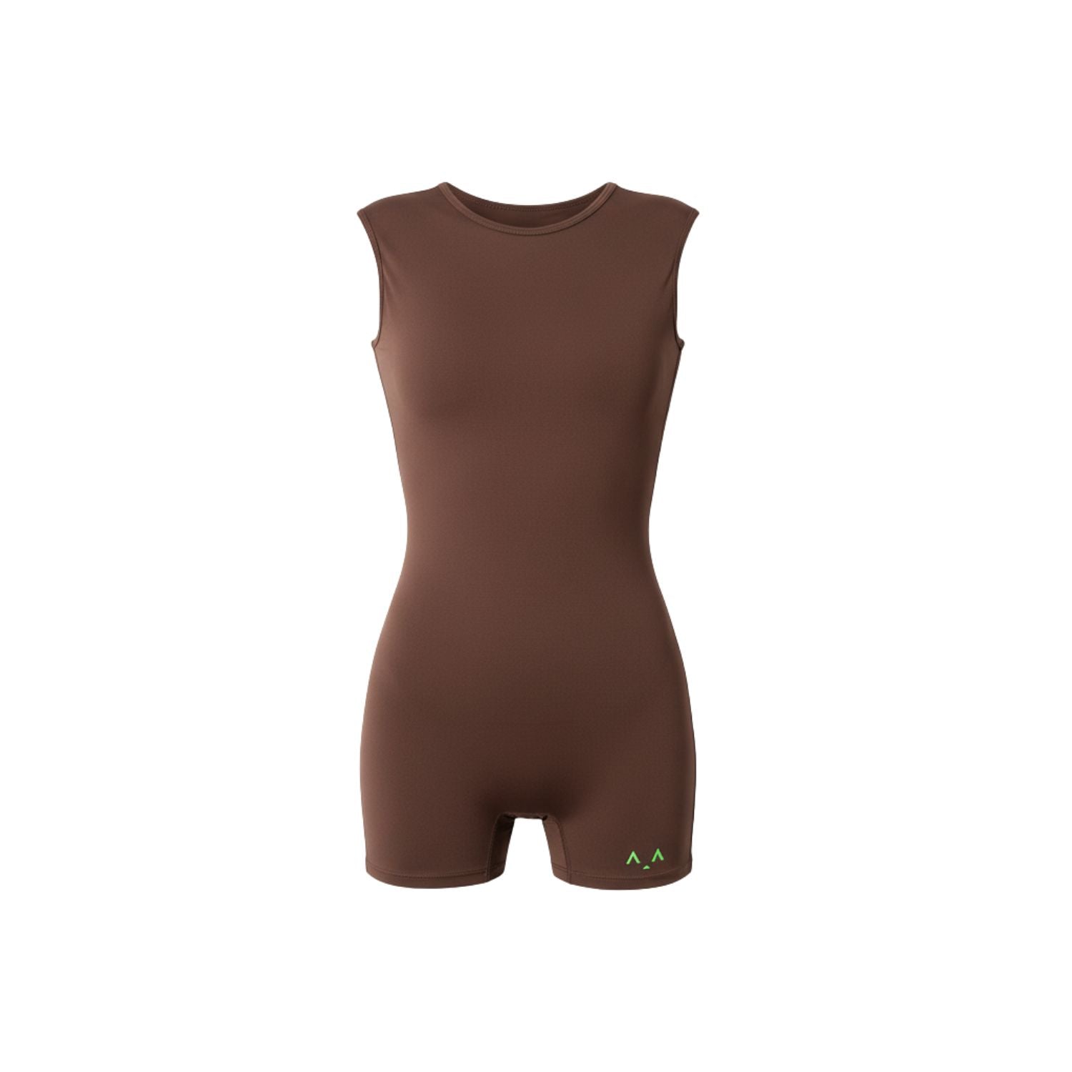 Brown Allure Open-Back Romper