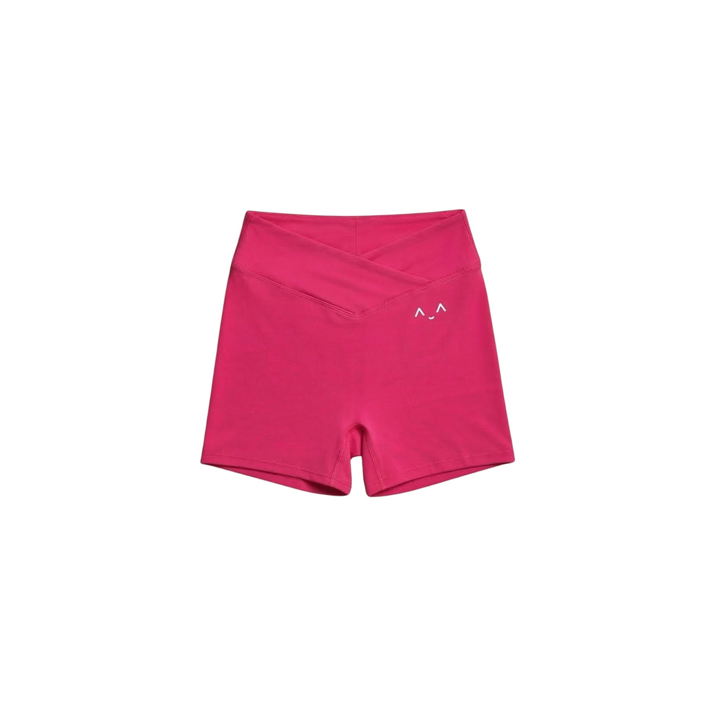 Hot Pink High-Waist Sculpt Shorts
