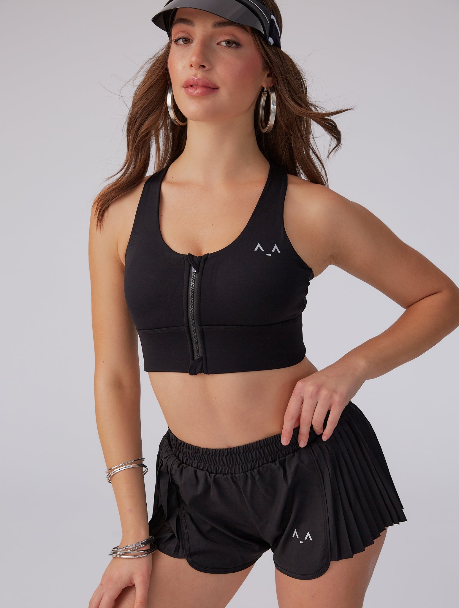 Zip-Front Sculpt Bra Top