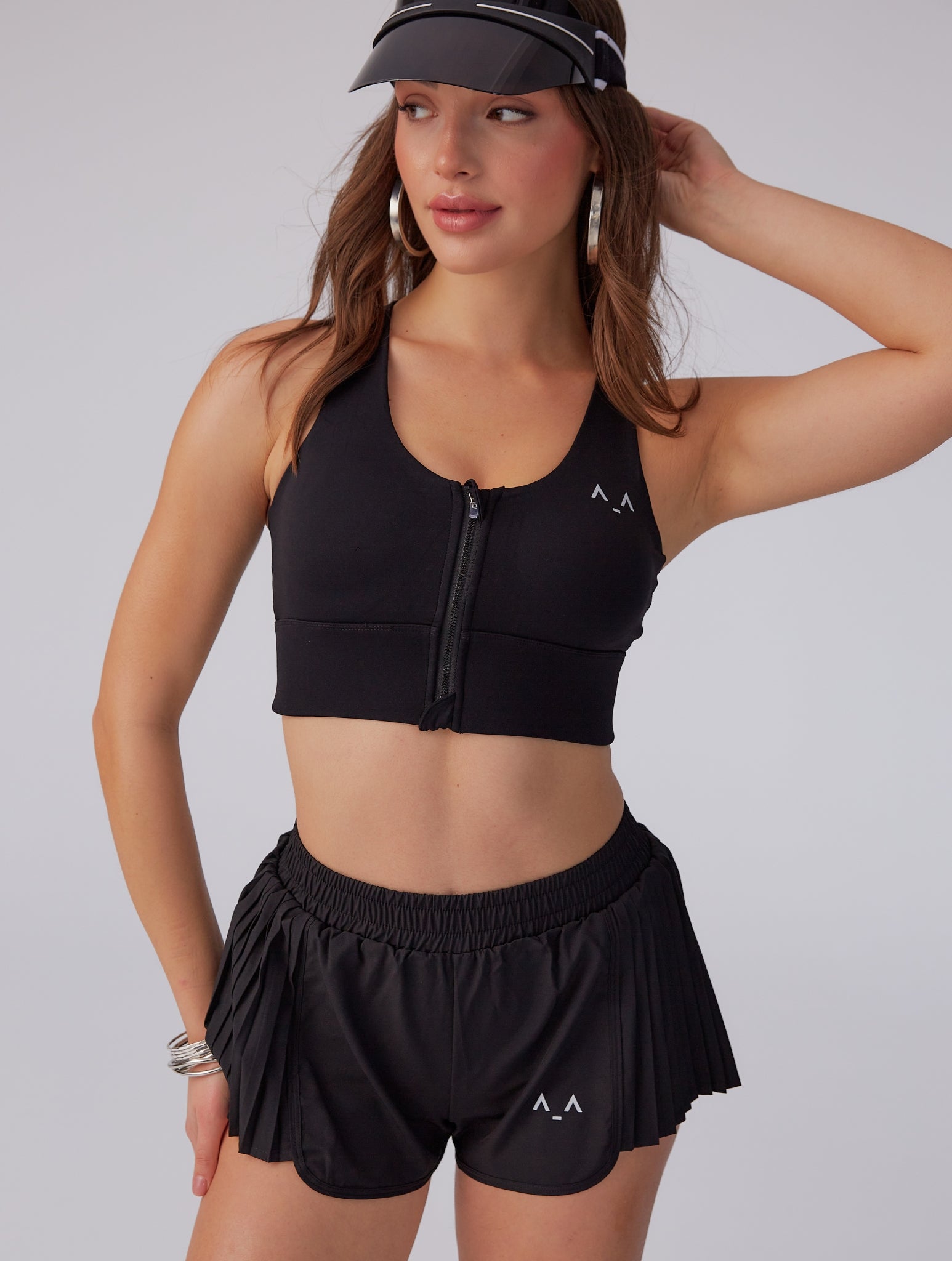 Zip-Front Sculpt Bra Top