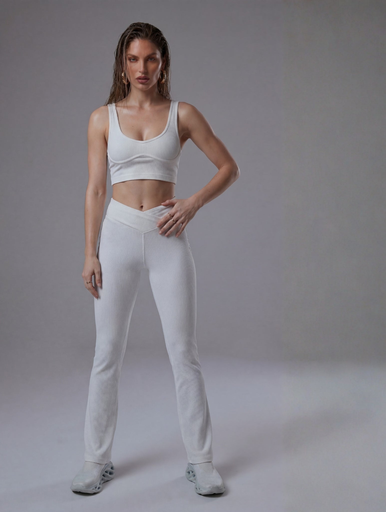 Ribbed Bootcut Leggings