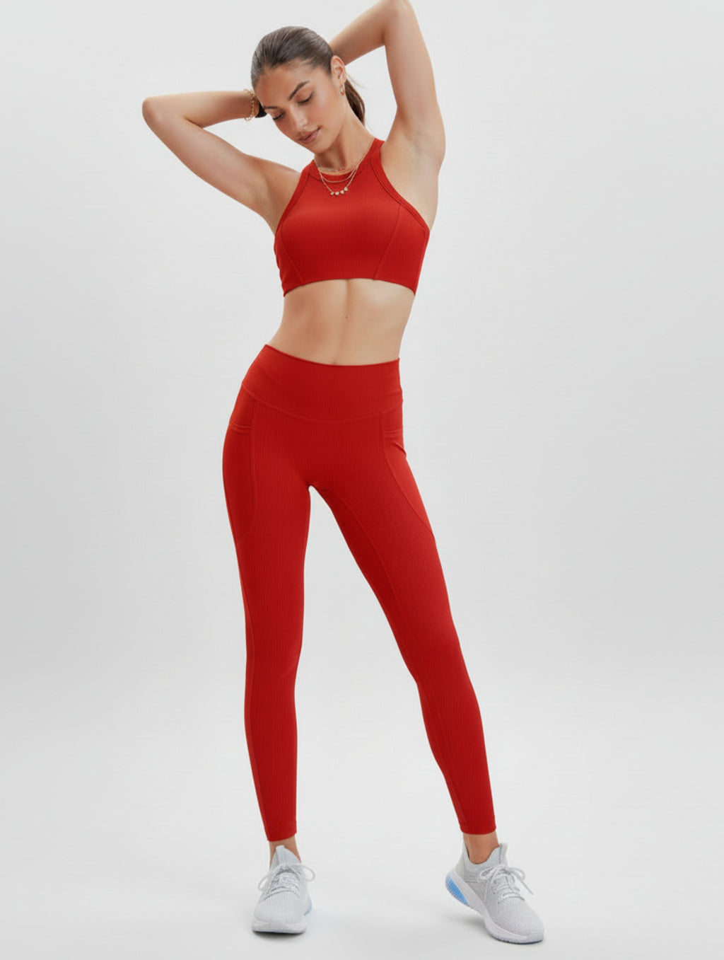 Ribbed High-Waist Leggings